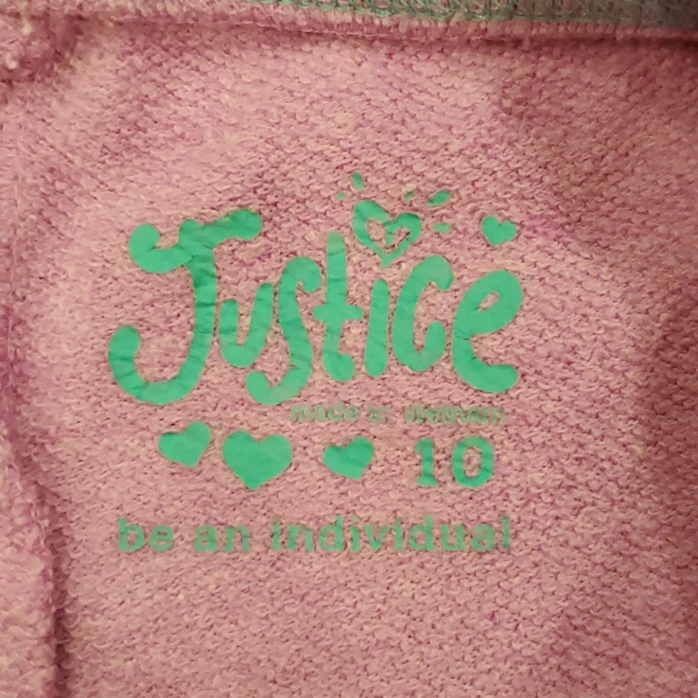 Girls Justice purple elastic waist shorts size 10